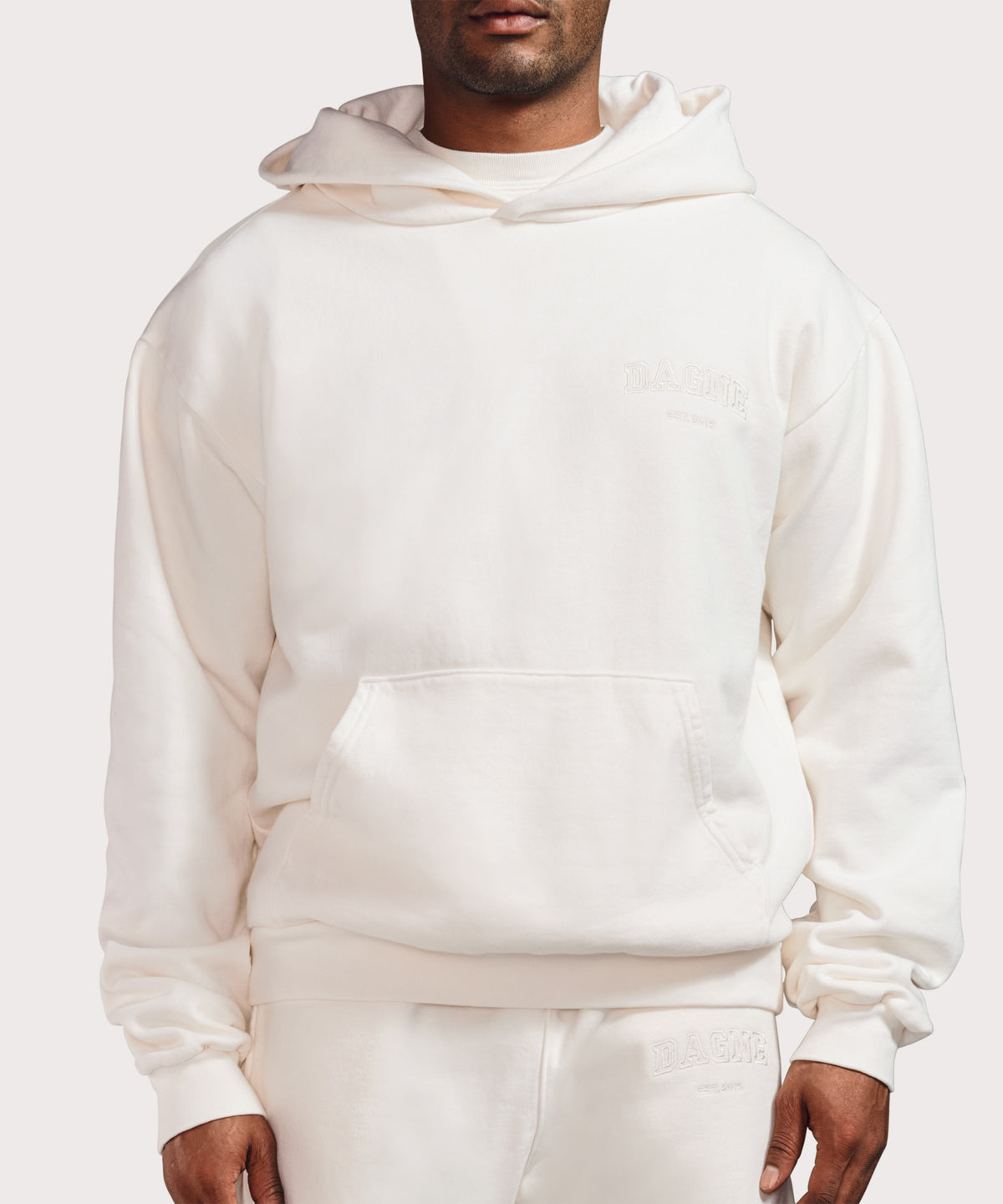 Varsity Logo Hoodie in Moonbeam, 3X - Image 10